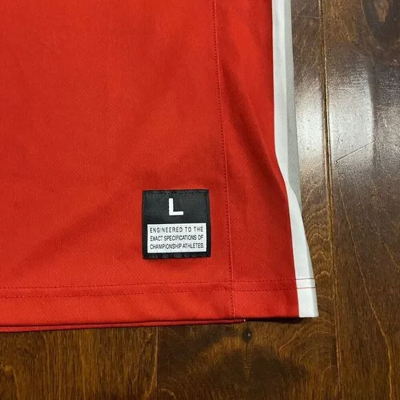 Nike Throwback NCAA Ohio State Buckeyes OSU #00 Basketball Jersey Red Mens Large - Picture 4 of 8